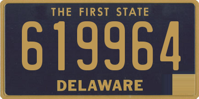 DE license plate 619964
