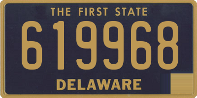 DE license plate 619968