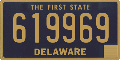 DE license plate 619969