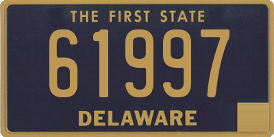 DE license plate 61997