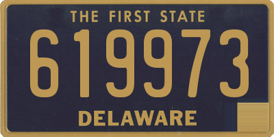 DE license plate 619973