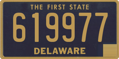 DE license plate 619977