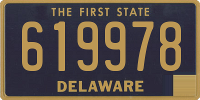 DE license plate 619978