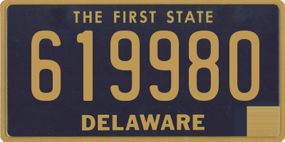 DE license plate 619980