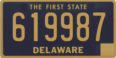 DE license plate 619987