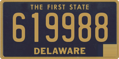 DE license plate 619988