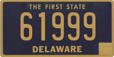 DE license plate 61999