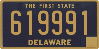 DE license plate 619991