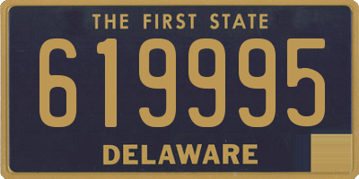 DE license plate 619995