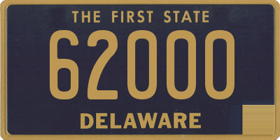 DE license plate 62000