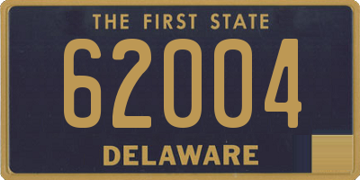 DE license plate 62004
