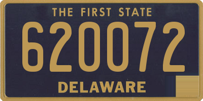DE license plate 620072