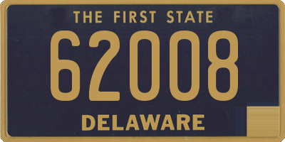 DE license plate 62008