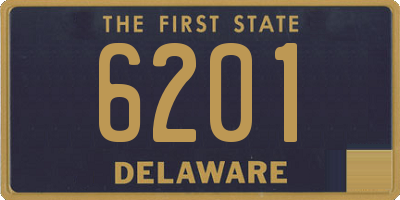 DE license plate 6201