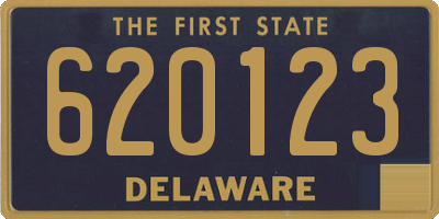 DE license plate 620123