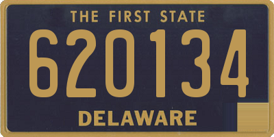 DE license plate 620134