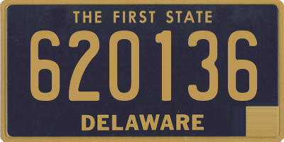 DE license plate 620136