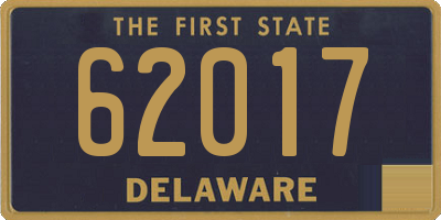 DE license plate 62017