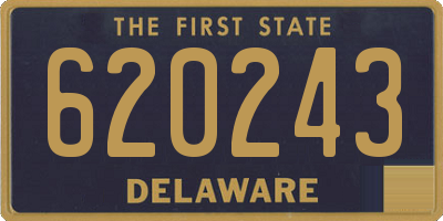 DE license plate 620243