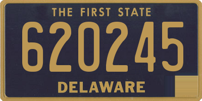 DE license plate 620245