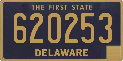 DE license plate 620253