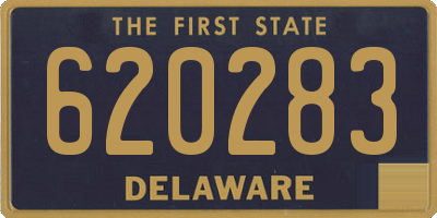 DE license plate 620283
