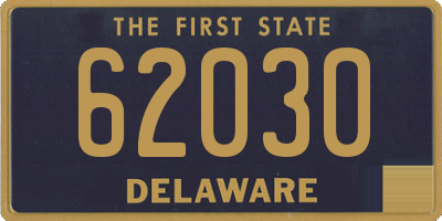 DE license plate 62030