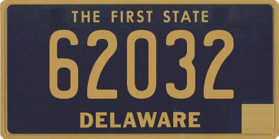 DE license plate 62032