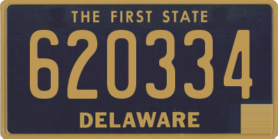 DE license plate 620334