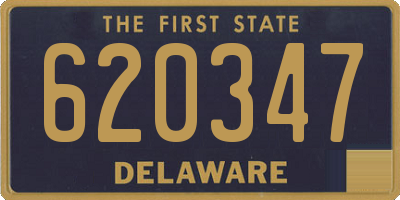 DE license plate 620347