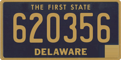 DE license plate 620356