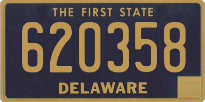 DE license plate 620358
