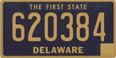 DE license plate 620384