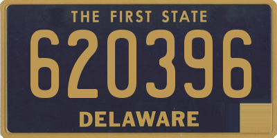 DE license plate 620396