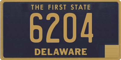 DE license plate 6204