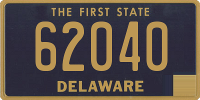 DE license plate 62040