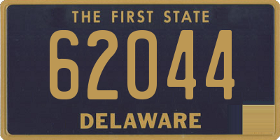 DE license plate 62044