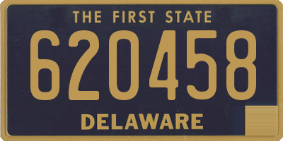 DE license plate 620458