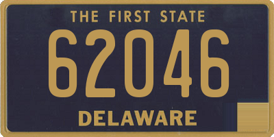 DE license plate 62046