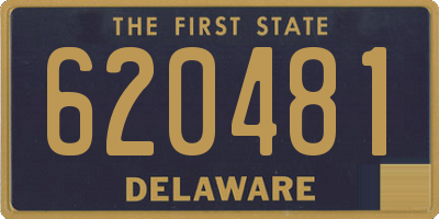 DE license plate 620481