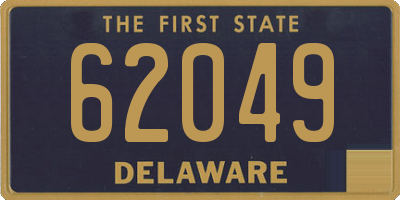 DE license plate 62049