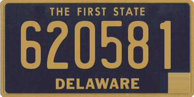 DE license plate 620581