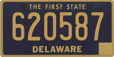 DE license plate 620587