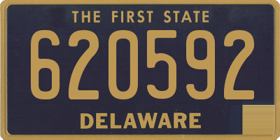 DE license plate 620592
