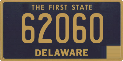 DE license plate 62060