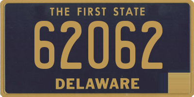 DE license plate 62062