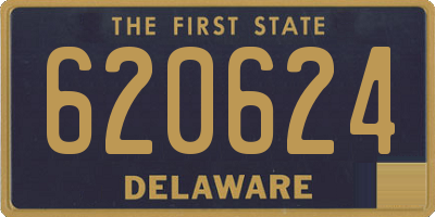 DE license plate 620624