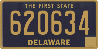 DE license plate 620634