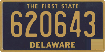 DE license plate 620643