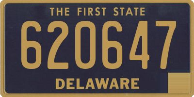 DE license plate 620647